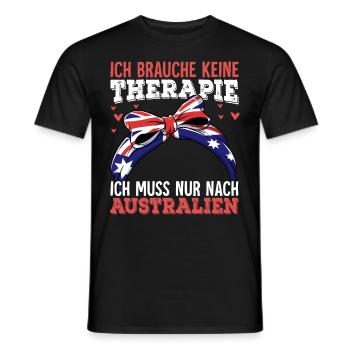 Australien - Männer T-Shirt - Schwarz - Vorne - AI Model Male 178 light (178cm)