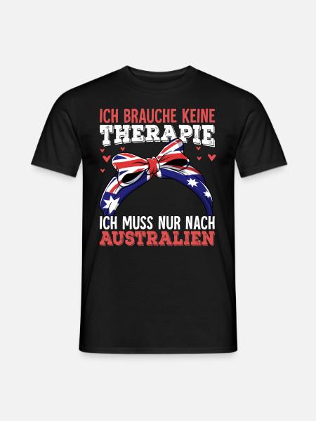 Australien - Männer T-Shirt - Schwarz