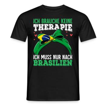 Brasilien - Männer T-Shirt - Schwarz - Vorne - AI Model Male 178 light (178cm)
