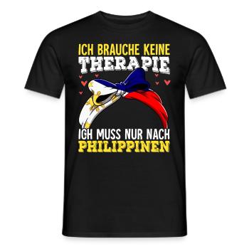 Philippinen - Männer T-Shirt - Schwarz - Vorne - AI Model Male 178 light (178cm)
