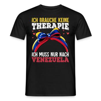 Venezuela - Männer T-Shirt - Schwarz - Vorne - AI Model Male 178 light (178cm)