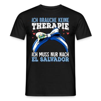 El Salvador - Männer T-Shirt - Schwarz - Vorne - AI Model Male 178 light (178cm)