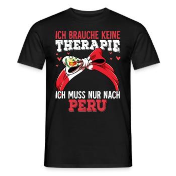 Peru - Männer T-Shirt - Schwarz - Vorne - AI Model Male 178 light (178cm)