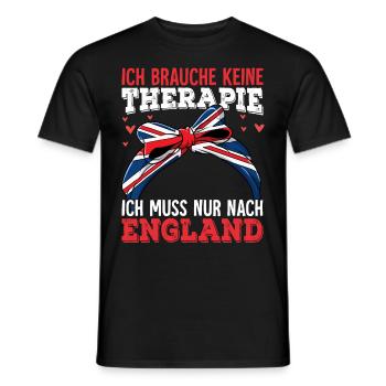 England - Männer T-Shirt - Schwarz - Vorne - AI Model Male 178 light (178cm)