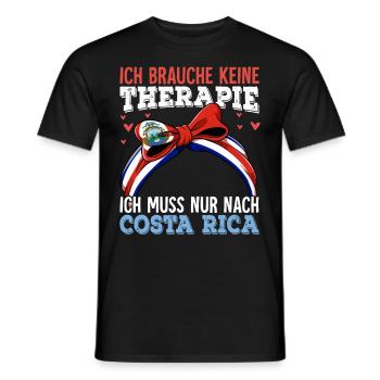Costa Rica - Männer T-Shirt - Schwarz - Vorne - AI Model Male 178 light (178cm)