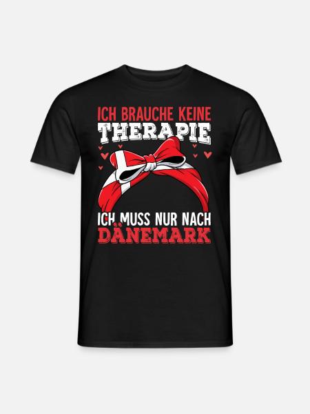 Dänemark - Männer T-Shirt - Schwarz