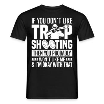 Trapschießen - Männer T-Shirt - Schwarz - Vorne - AI Model Male 178 light (178cm)