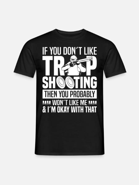 Trapschießen - Männer T-Shirt - Schwarz