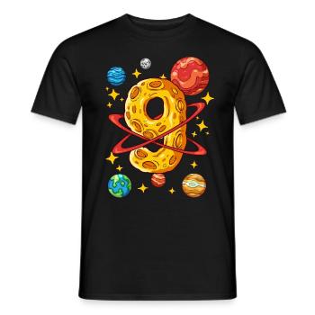 9 Anniversaire Astronaute de l’espace 9 ans - T-shirt homme - noir - Devant - AI Model Male 178 light (178cm)