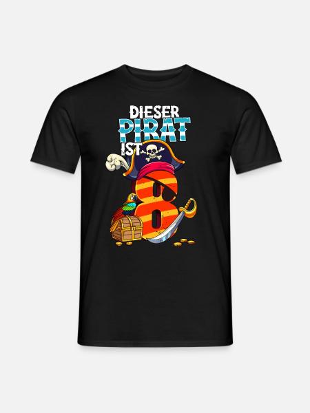 8e anniversaire Pirates - T-shirt homme - noir