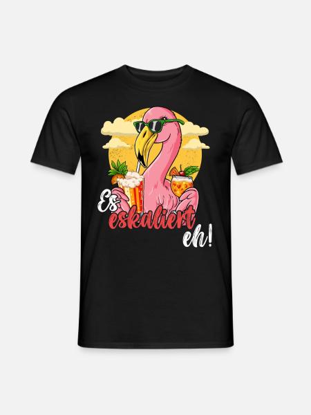 Es Eskaliert Eh - Männer T-Shirt - Schwarz