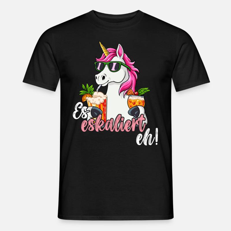 Es Eskaliert Eh - Männer T-Shirt - Schwarz
