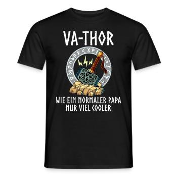 Vathor - Männer T-Shirt - Schwarz - Vorne - AI Model Male 178 light (178cm)