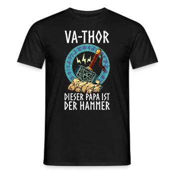 Vathor - Männer T-Shirt - Schwarz - Vorne - AI Model Male 178 light (178cm)