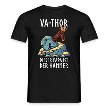 Vathor - Männer T-Shirt - Schwarz - Vorne - AI Model Male 178 light (178cm)