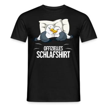 Chemise de nuit officielle Seagull - T-shirt homme - noir - Devant - AI Model Male 178 light (178cm)