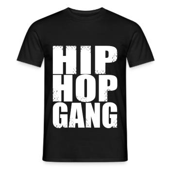 hip hop gang - Männer T-Shirt - Schwarz - Vorne - AI Model Male 178 light (178cm)