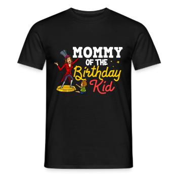 Circus Birthday Party Mama Theme Ringmaster - Men's T-Shirt - black - Front - AI Model Male 178 light (178cm)