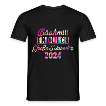 Bäähm enfin grande soeur 2024 - T-shirt homme - noir - Devant - AI Model Male 178 light (178cm)