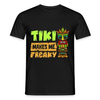Hawaiianische Tiki Bar Hawaii Getränke Polynesian - Männer T-Shirt - Schwarz - Vorne - AI Model Male 178 light (178cm)