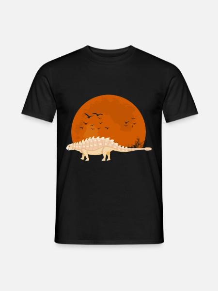 Ankylosaurus Sonnenuntergang Ankylosaurus Dinosaur - Männer T-Shirt - Schwarz