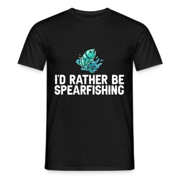 Spearfishing Spear Fishermen Fish Spear Fishermen - Men's T-Shirt - black - Front - AI Model Male 178 light (178cm)