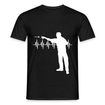 Fléchettes fléchettes - T-shirt homme - noir - Devant - AI Model Male 178 light (178cm)