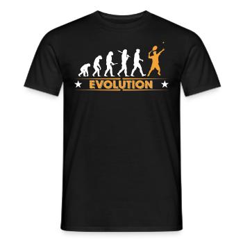 Tennis Evolution - orange/weiss - T-shirt homme - noir - Devant - AI Model Male 178 light (178cm)