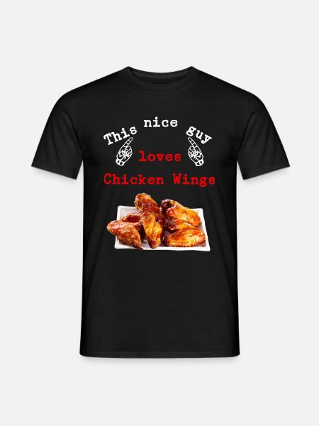 Chicken wings - Men's T-Shirt - black