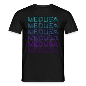 Méduse Serpent Cheveux Gorgones Monstre Grec R - T-shirt homme - noir - Devant - AI Model Male 178 light (178cm)