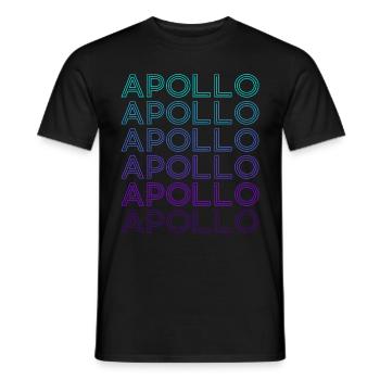 Apollo Gott Antike griechische Mythologie Retro - Männer T-Shirt - Schwarz - Vorne - AI Model Male 178 light (178cm)