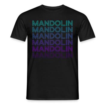 Mandoline Rétro - T-shirt homme - noir - Devant - AI Model Male 178 light (178cm)