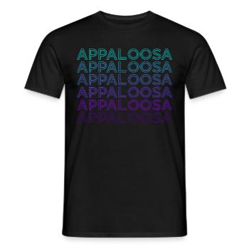 Appaloosa Horse Retro - Men's T-Shirt - black - Front - AI Model Male 178 light (178cm)