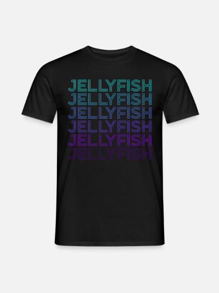Jellyfish Retro - Men's T-Shirt - black