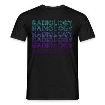 Radiology Rad Tech Radiographer Retro - Men's T-Shirt - black - Front - AI Model Male 178 light (178cm)