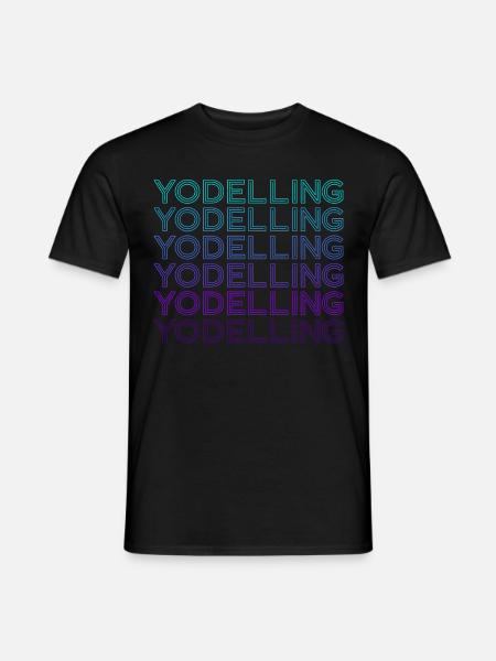 Yodel-Retro - Men's T-Shirt - black