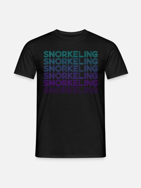 Schnorcheln Schnorchel Schnorchler Retro - Männer T-Shirt - Schwarz