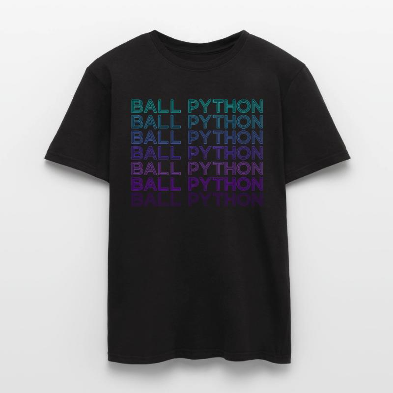 Ball Python Snake Retro Men's T-Shirt