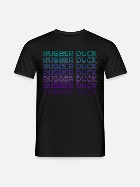 Rubber Duck Retro - Men's T-Shirt - black