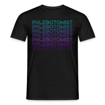 Phlebotomist Pharmazietechniker Retro - Männer T-Shirt - Schwarz - Vorne - AI Model Male 178 light (178cm)