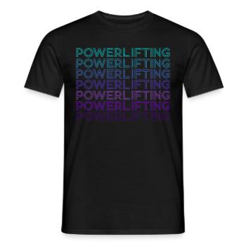 Power Triathlon Deadlifts Haltérophilie Rétro - T-shirt homme - noir - Devant - AI Model Male 178 light (178cm)