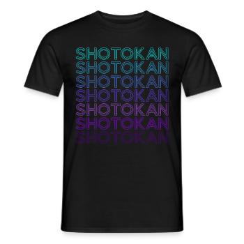 Shōtōkan Shotokan Tiger Martial Arts Retro - Men's T-Shirt - black - Front - AI Model Male 178 light (178cm)