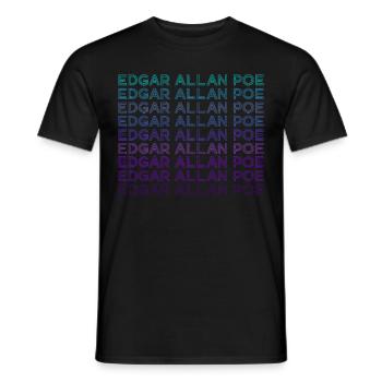 Edgar Allan Poe Rétro - T-shirt homme - noir - Devant - AI Model Male 178 light (178cm)
