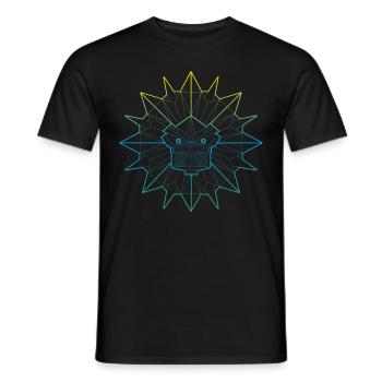 Quetzalcoatl Polygon Ancient Aztec Serpent Maya - Men's T-Shirt - black - Front - AI Model Male 178 light (178cm)