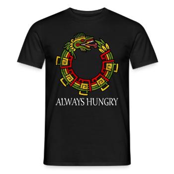 Quetzalcoatl Ouroboros Aztekische Schlange Maya - Männer T-Shirt - Schwarz - Vorne - AI Model Male 178 light (178cm)