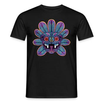 Quetzalcoatl Aztecs Feathered Snake Maya Inca - Men's T-Shirt - black - Front - AI Model Male 178 light (178cm)