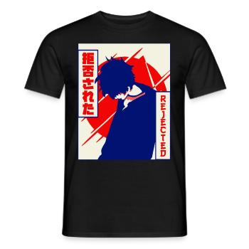 Emo Anime Junge Vaporwave Ästhetisch Abgelehnt Ges - Männer T-Shirt - Schwarz - Vorne - AI Model Male 178 light (178cm)