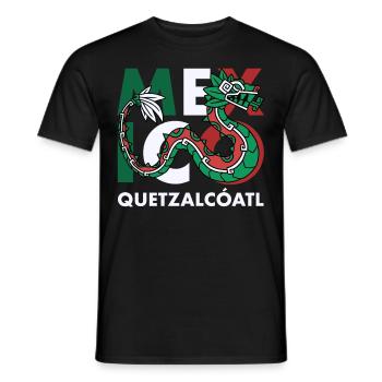 Quetzalcoatl Azteken Maya Inka Tolteken Geschenk - Männer T-Shirt - Schwarz - Vorne - AI Model Male 178 light (178cm)