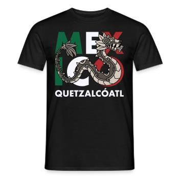 Quetzalcoatl Aztecs Maya Inca Toltec Gift - Men's T-Shirt - black - Front - AI Model Male 178 light (178cm)