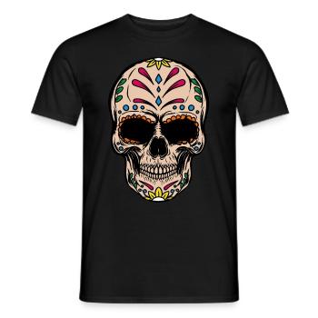 Quetzalcoatl Aztec Gothic Schädel Goth Maya Inka G - Männer T-Shirt - Schwarz - Vorne - AI Model Male 178 light (178cm)